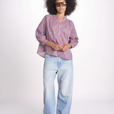camicia girocollo palme VT6245 ORANGE zen ethic 