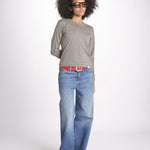 t-shirt girocollo manica lunga WSLS21 404 VINTAGE ARMY merz b 
