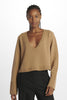 Oversized V-neck sweater