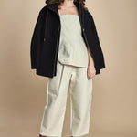 pantalone in cotone double FELLINI SNW SNW634 BIANCO studio nicholson 