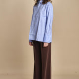 camicia uomo in oxford 15T524CO289 P231 LIGHT BLUE ines de la fressange 