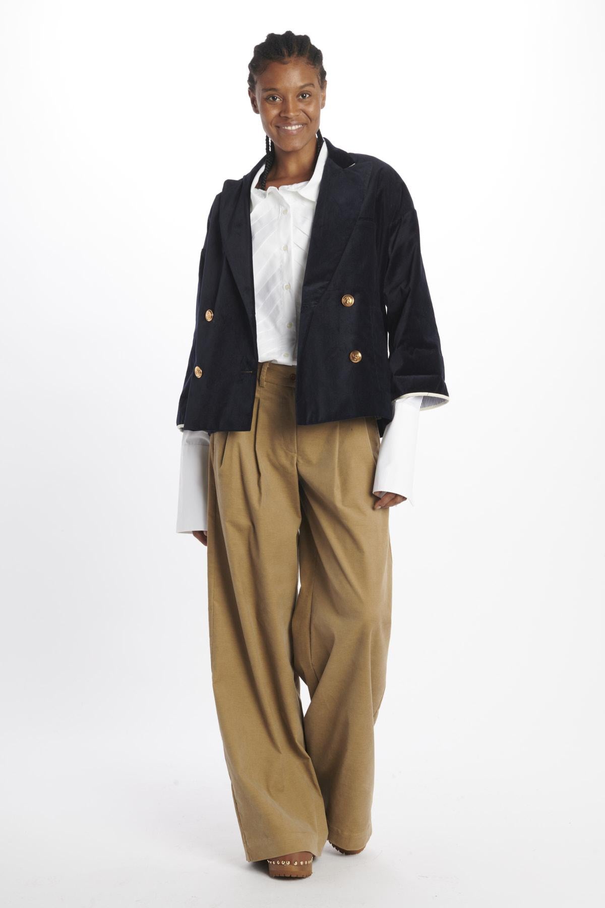 JDPF23PA39476970KATHERINEPANT4 TAN VELVET jejia 