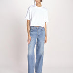 t-shirt over doppio colletto FAN T1817_PS26 010 WHITE bellerose 