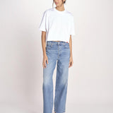t-shirt over doppio colletto FAN T1817_PS26 010 WHITE bellerose 