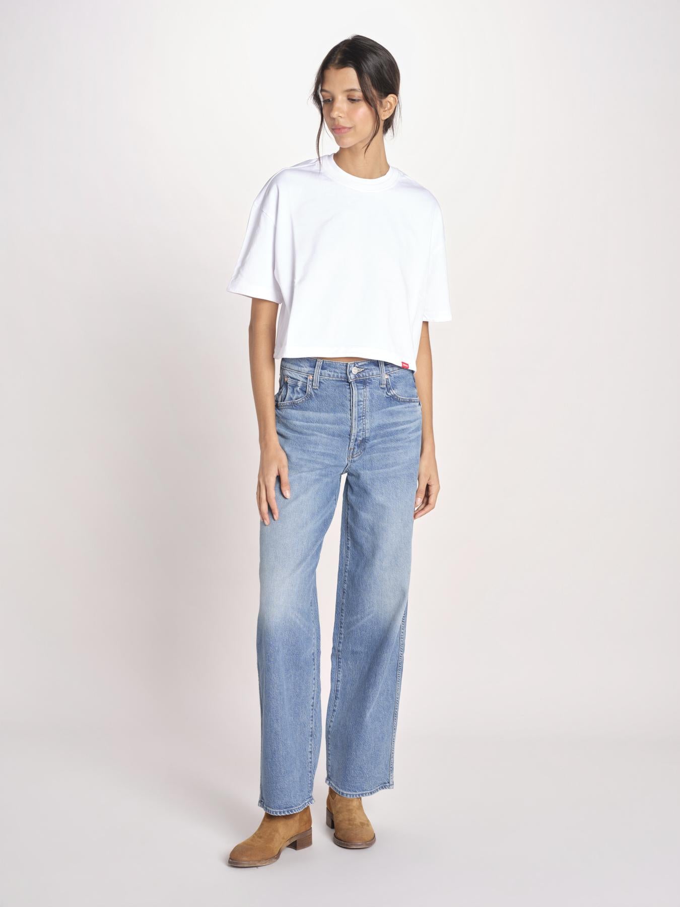 t-shirt over doppio colletto FAN T1817_PS26 010 WHITE bellerose 