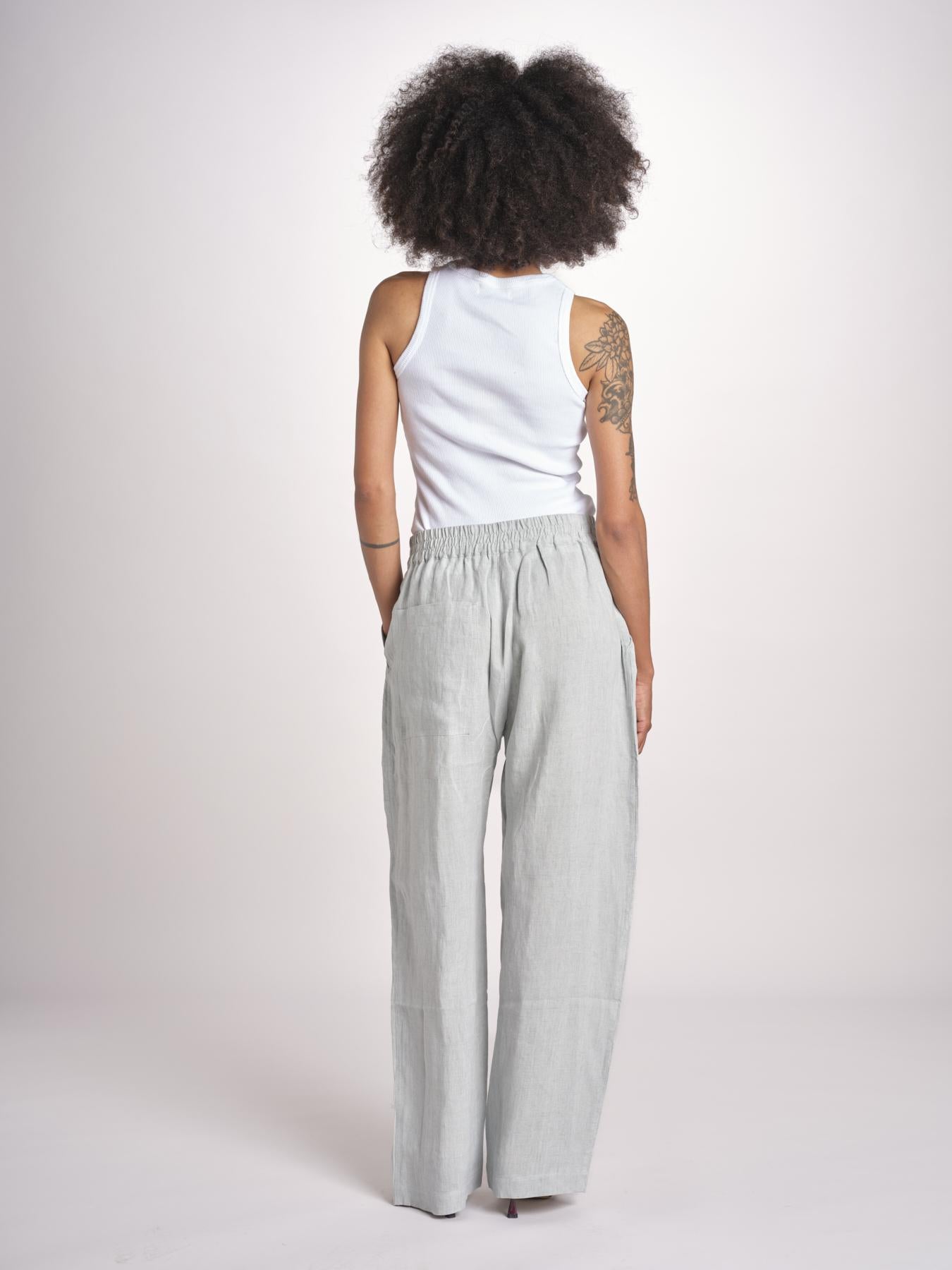 pantalone con bottone ATTIS SNW-1640 SPEARMINT studio nicholson 