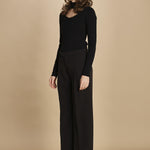 pantalone con pinces 30804-313 NERO 29 federica tosi 