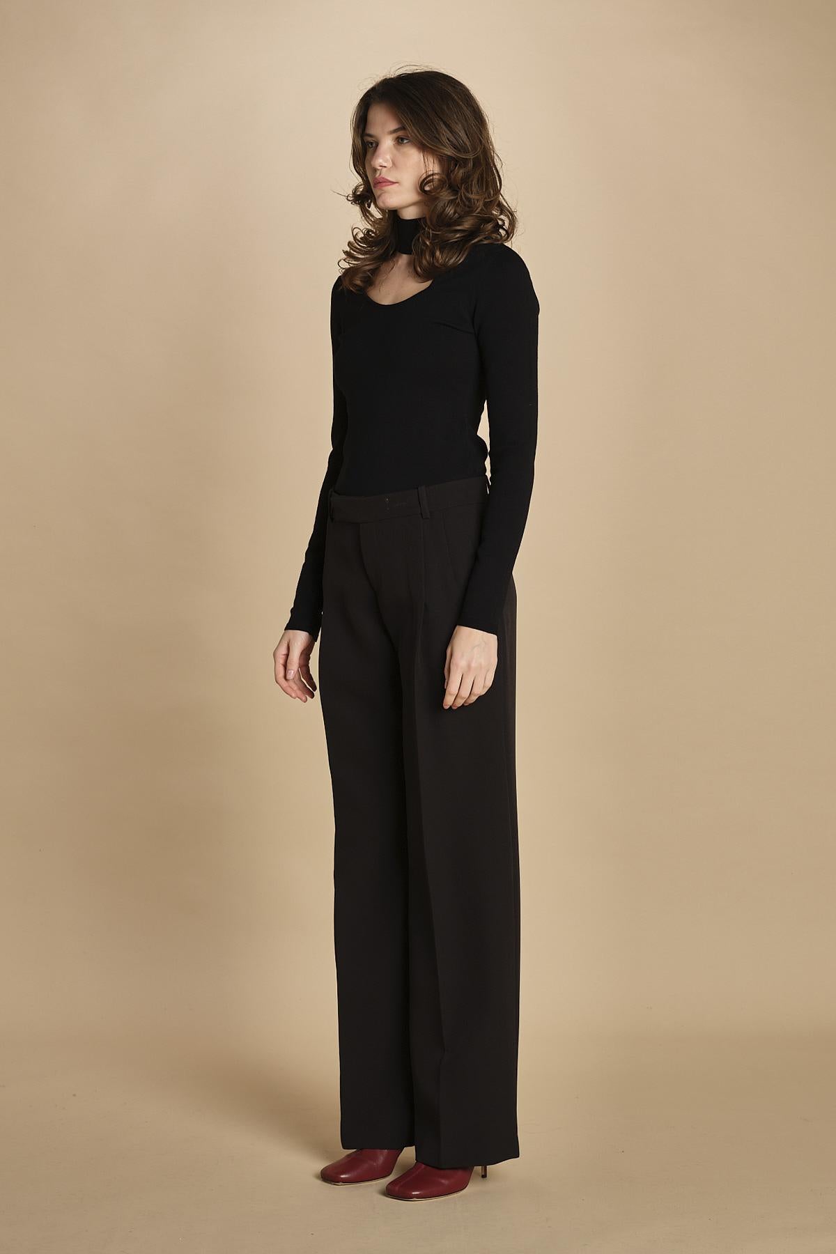 pantalone con pinces 30804-313 NERO 29 federica tosi 