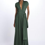 ALLUIM DRESS abito lungo ALLIUM GREEN nash 