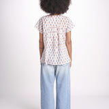 camicia a  fiori VT6319 LILAC zen ethic 