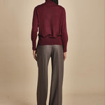dolcevita over in lana merinos MIL LAU5 E14015 BORDEAUX milaura 