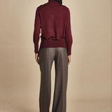 dolcevita over in lana merinos MIL LAU5 E14015 BORDEAUX milaura 