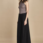 pantalone con nervature. ORIANNA ORN01 NERO nine in the morning 