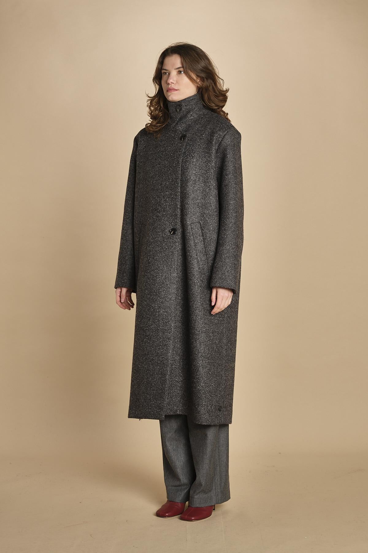 cappotto uomo melange. MAN0156 GRI2125W soeur 