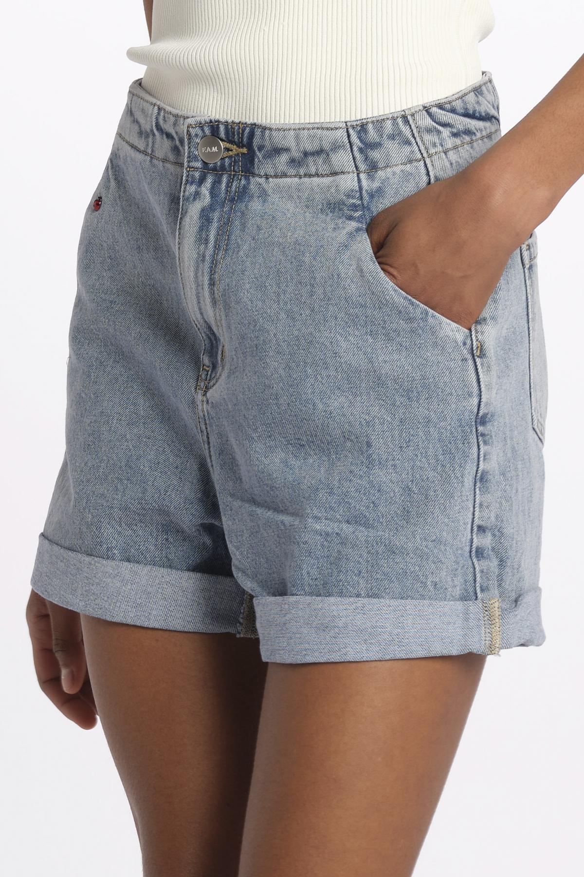 AMY short jeans fl 32 sh0 by fam. AMY BLUE fam 