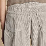 pantalone in velluto cropped ZELDA PEARL GREY true avenue 