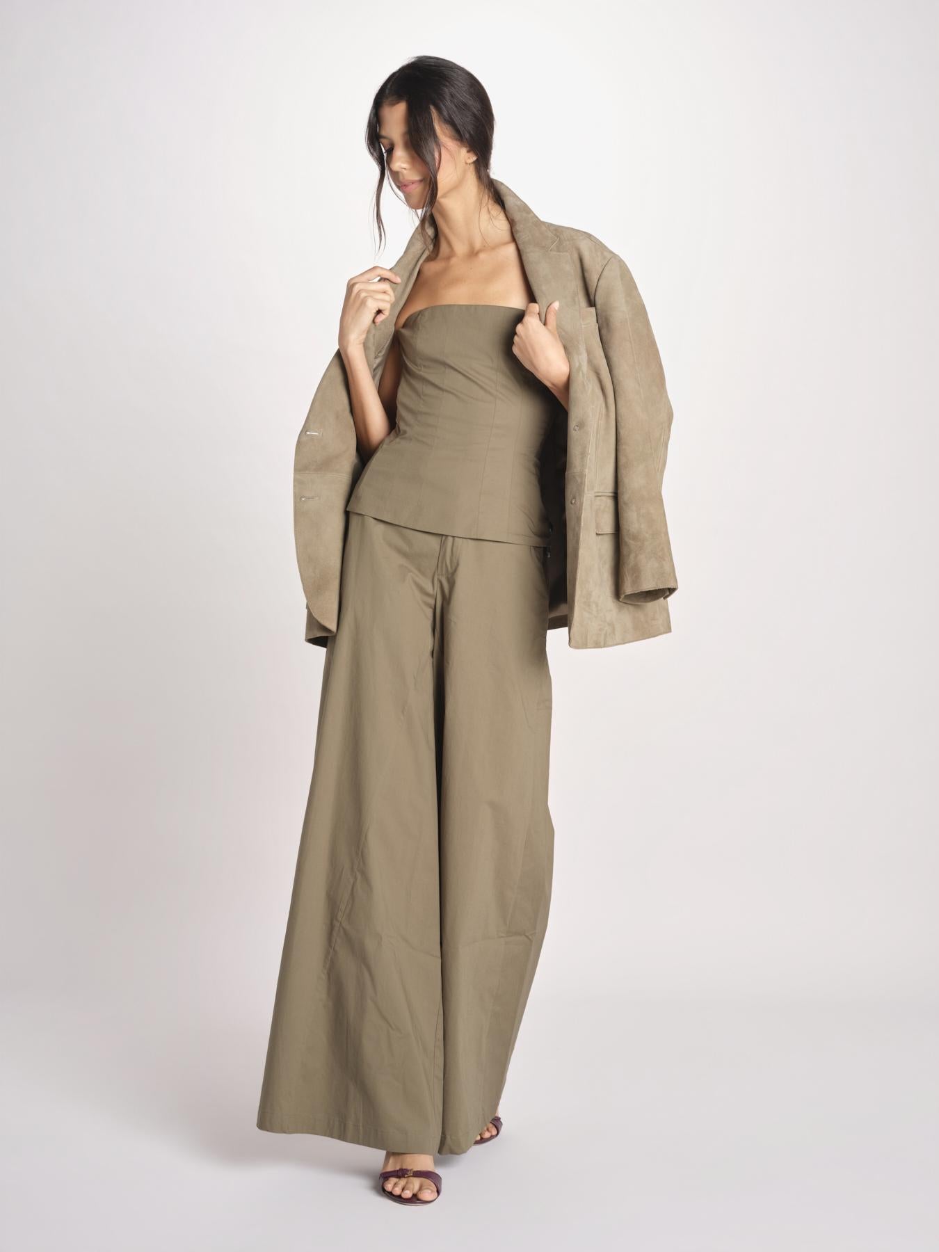 pantalone over in cotone 40811-400 MILITY 88 federica tosi 