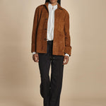 FLORYS camicia in camoscio 2HVH22-V02727 CHOCOLAT vanessa bruno 