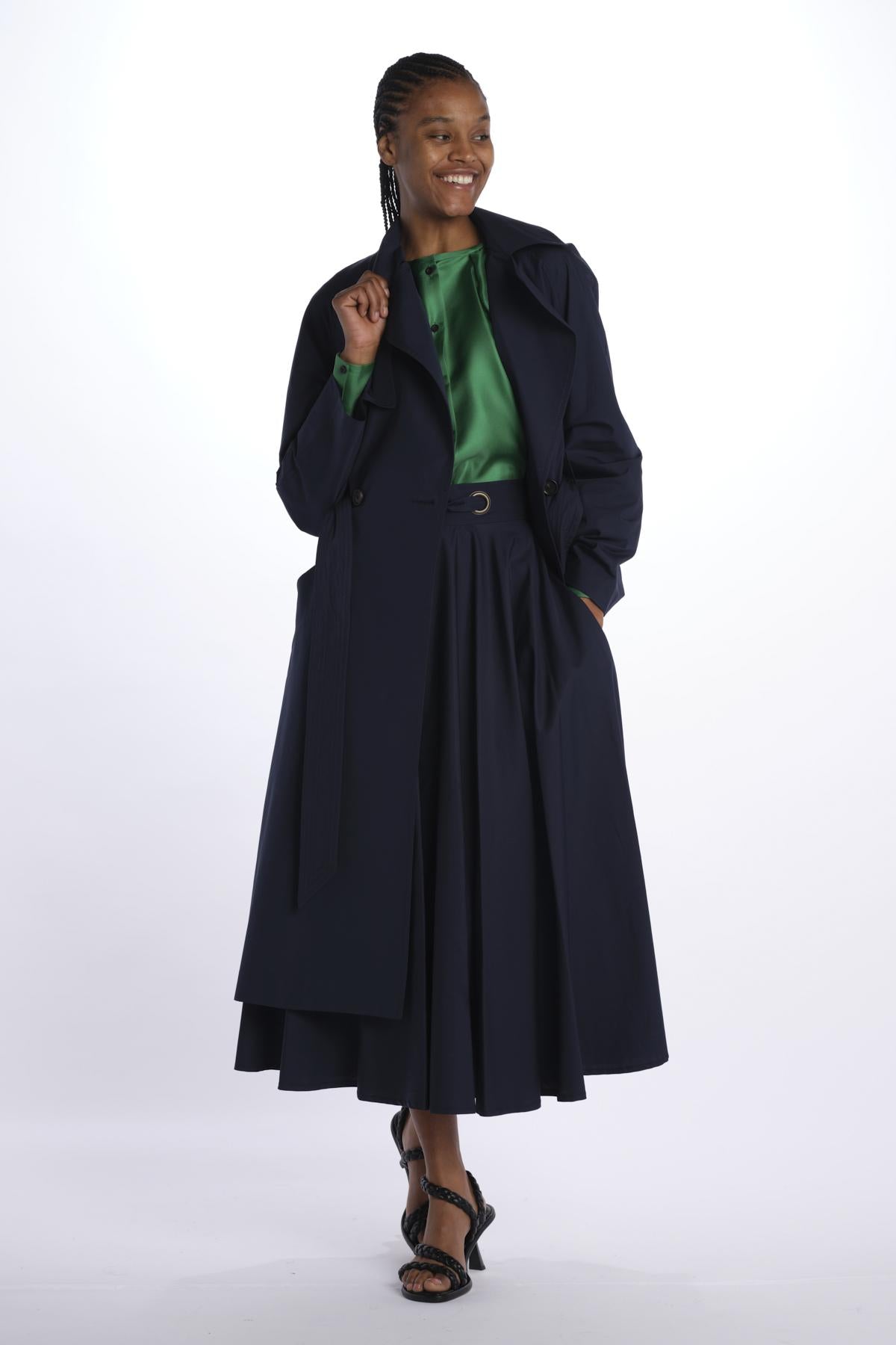 Trench cotone A20M08 NAVY martin grant 