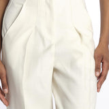 Pantaloni con pences 142706 IVORY lvir 