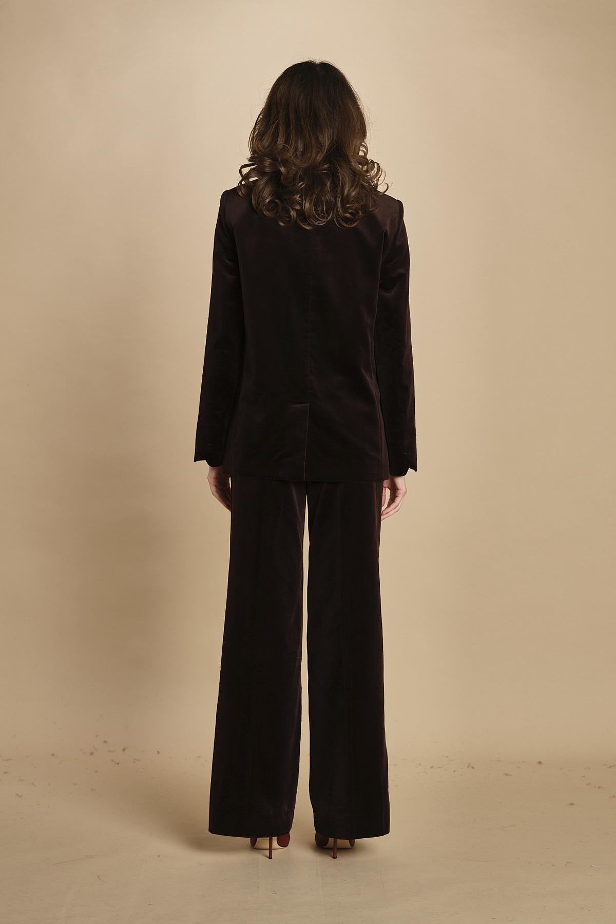 blazer doppiopetto. WWBL01943 DARK CHOCOLATE 213 zadig & voltaire 