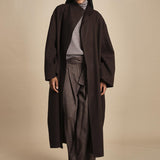 cappotto lungo cimosato T8734U MORO dusan 