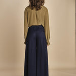 pantalone over con nervature in gabardine ORIANA 540339 15 quelledue 