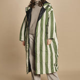 piumino lungo. 90110 SANTORINI RIGHE sittingsuit 