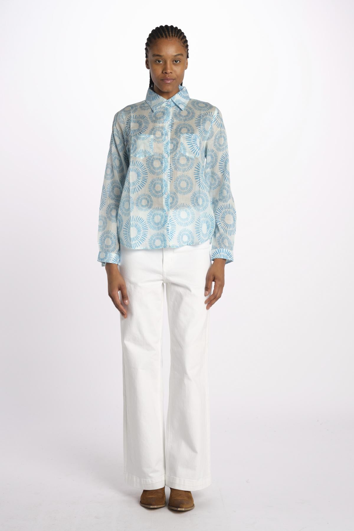 Camicia FLEUR SX7522 418J terre rouge 