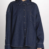Camicia oversize in denim di puro cotone FOGGIA 2615111011600 001 BLU weekend maxmara 