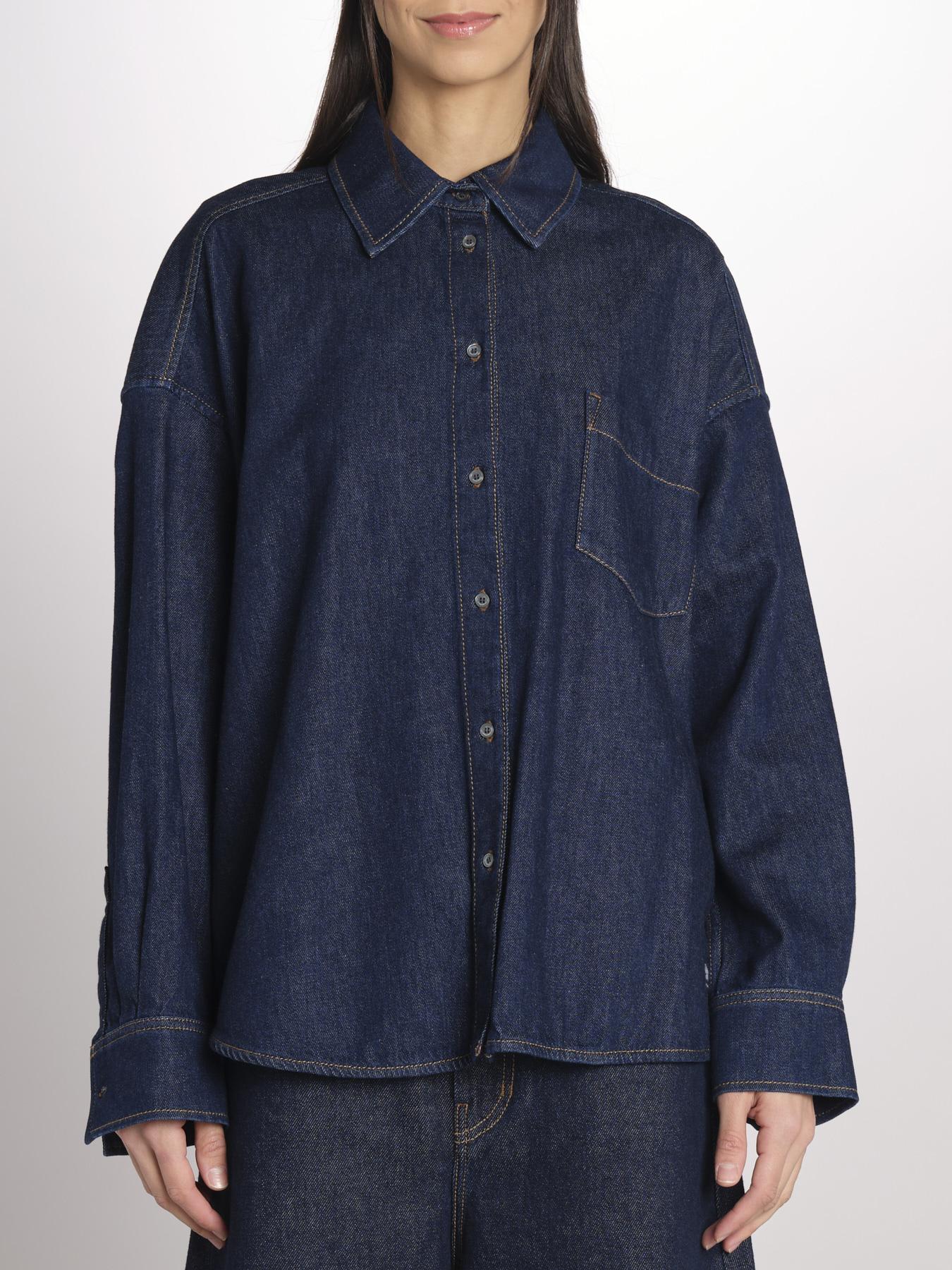 Camicia oversize in denim di puro cotone FOGGIA 2615111011600 001 BLU weekend maxmara 