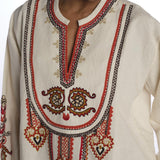 Camicia CINTHYA con ricamo plastron CINTHYA OFFWHITE fortela 