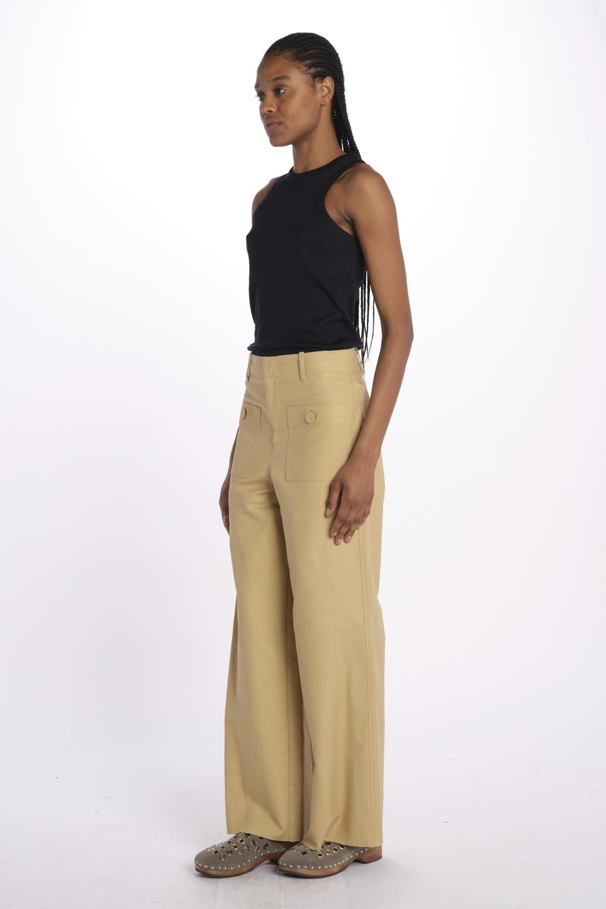 Pantaloni con tasche JK PANT CAMEL jejia 