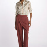 Pantalone MORENA pinces lana seta MORENA687786 48 quelledue 