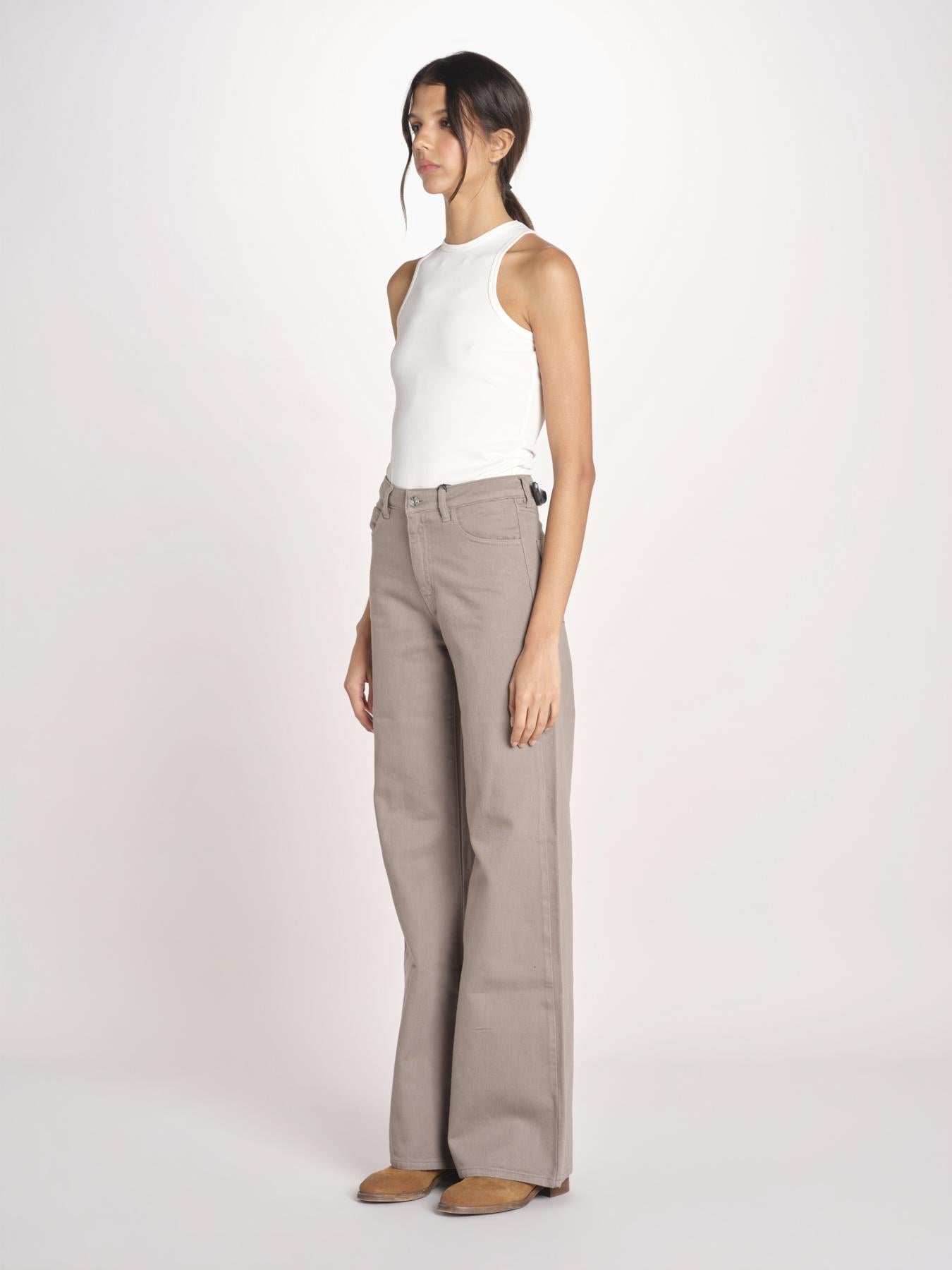 pantalone diritto CLARA COMFORTBULL DOVEGREY true avenue 