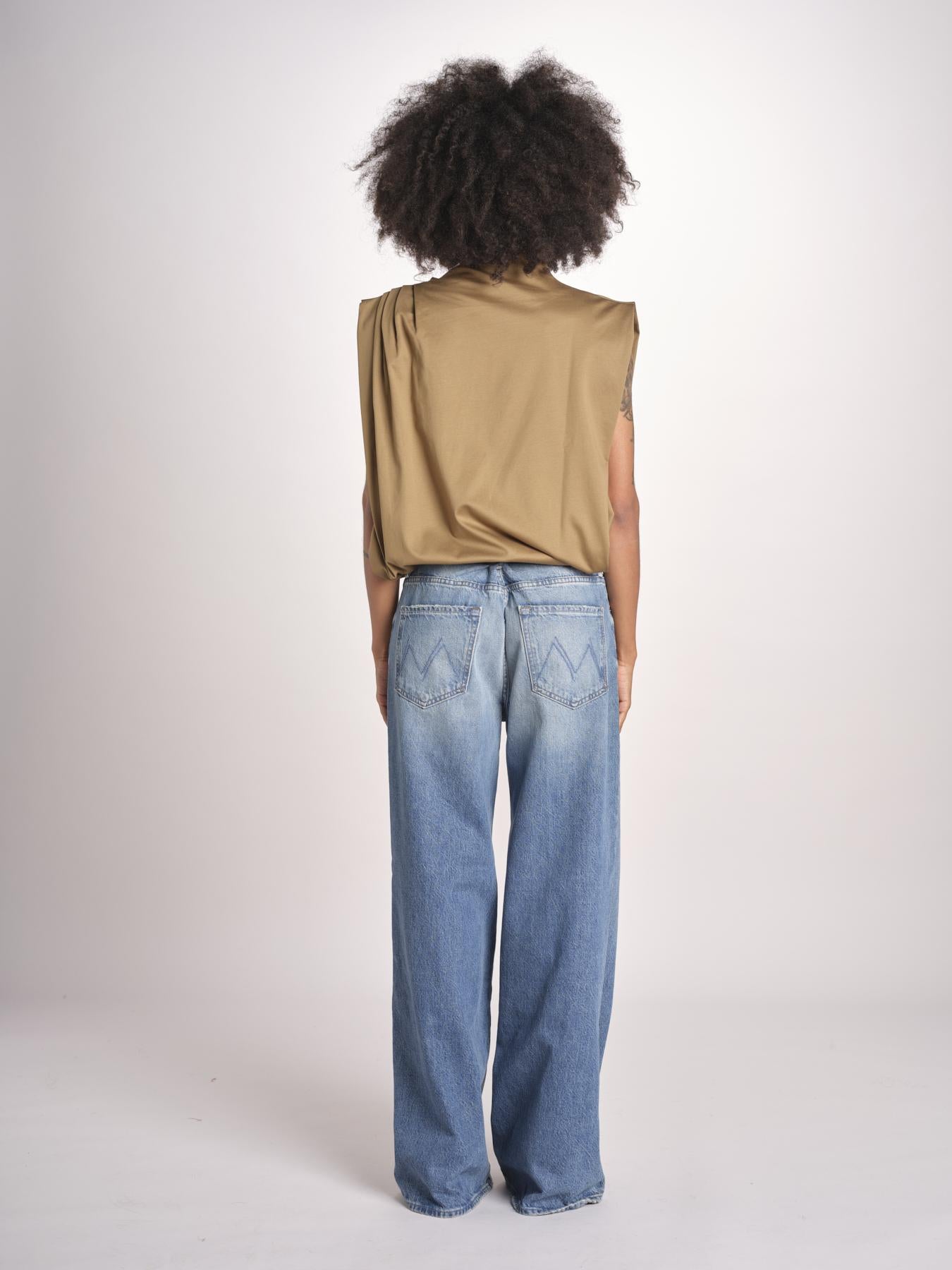 blousa con arriccio TSH0737IDRIS BEIGE VERT BEI4723S soeur 