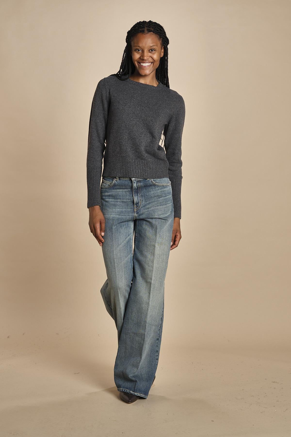 girocollo slim by milaura. d2501005 871 GRIGIO milaura 