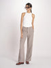 pantalone dritto in lino