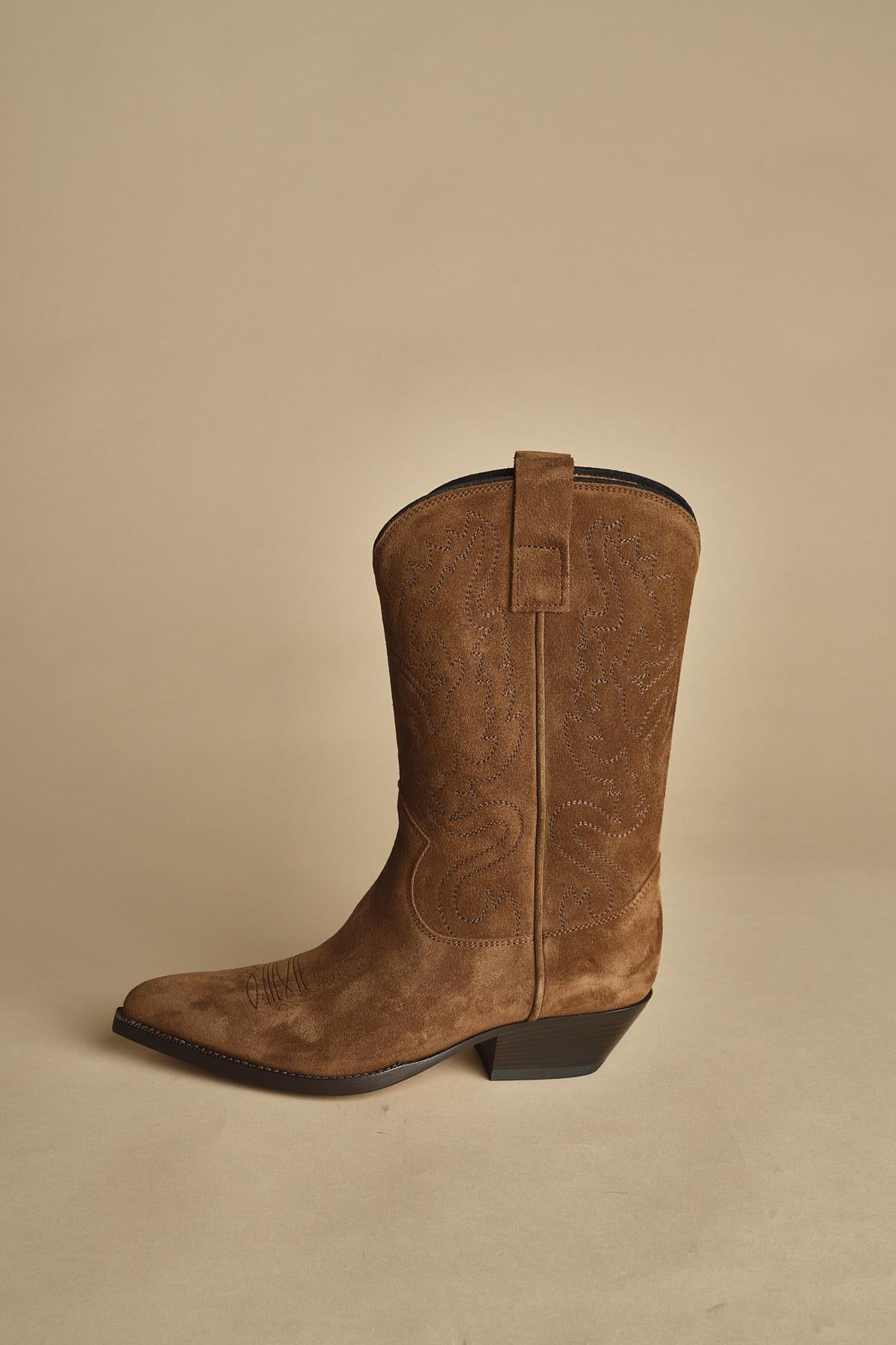 stivaletto medio texano. B10984-LIG-DC CUOIO buttero 