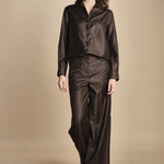 camicia collo lana e seta. ALASKA ALK03 MORO nine in the morning 