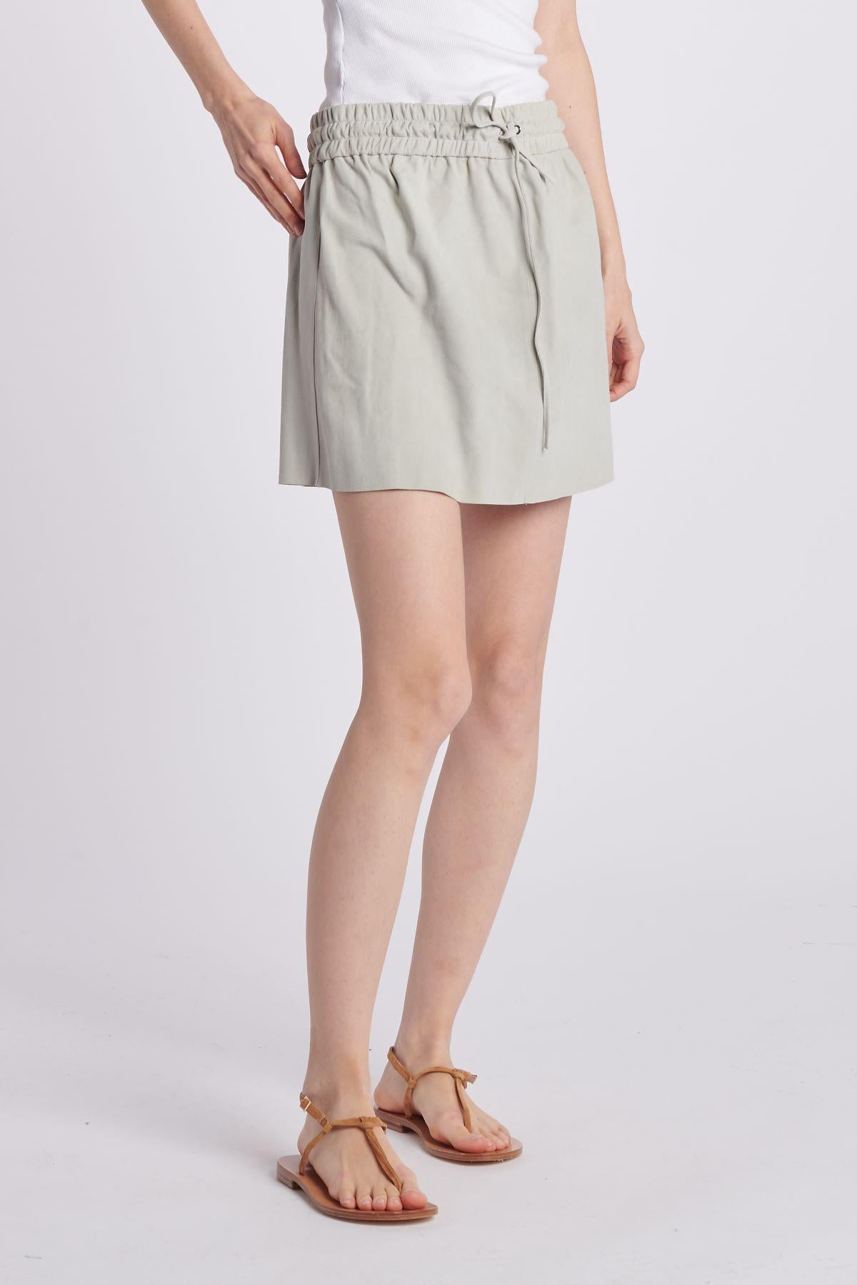 Gonna coulisse camoscio MIL047 BEIGE milaura 