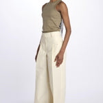 Pantalone HIGH WAIST pences con risvolto 51279LCO GARDENIA phillip lim 