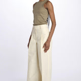 Pantalone HIGH WAIST pences con risvolto 51279LCO GARDENIA phillip lim 