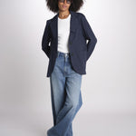 giacca due bottoni in cotone LIVI ESSELING NAVYBLUE true avenue 