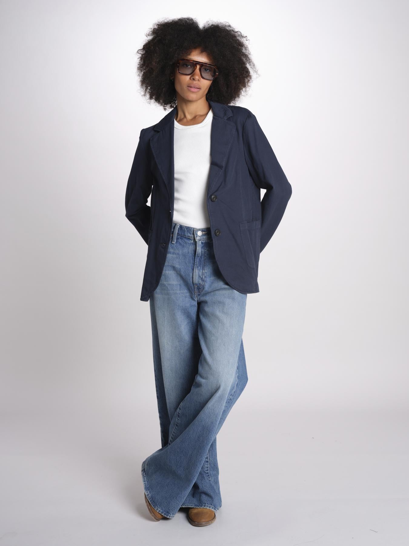 giacca due bottoni in cotone LIVI ESSELING NAVYBLUE true avenue 
