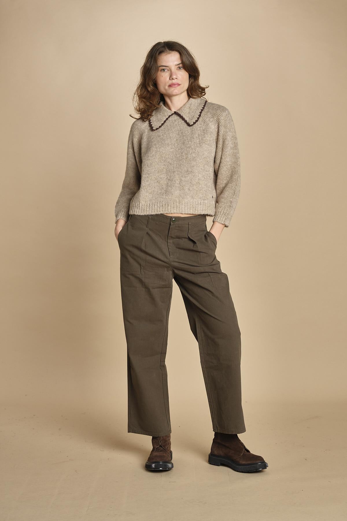 maglia con colletto. S483753 OAT the GREAT 