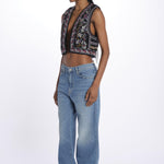 Gilet punto croce COCO BLEUNUIT ba&sh 
