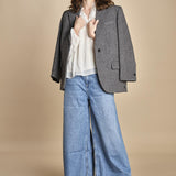 camicia con rouches NILS ECRU ba&sh 