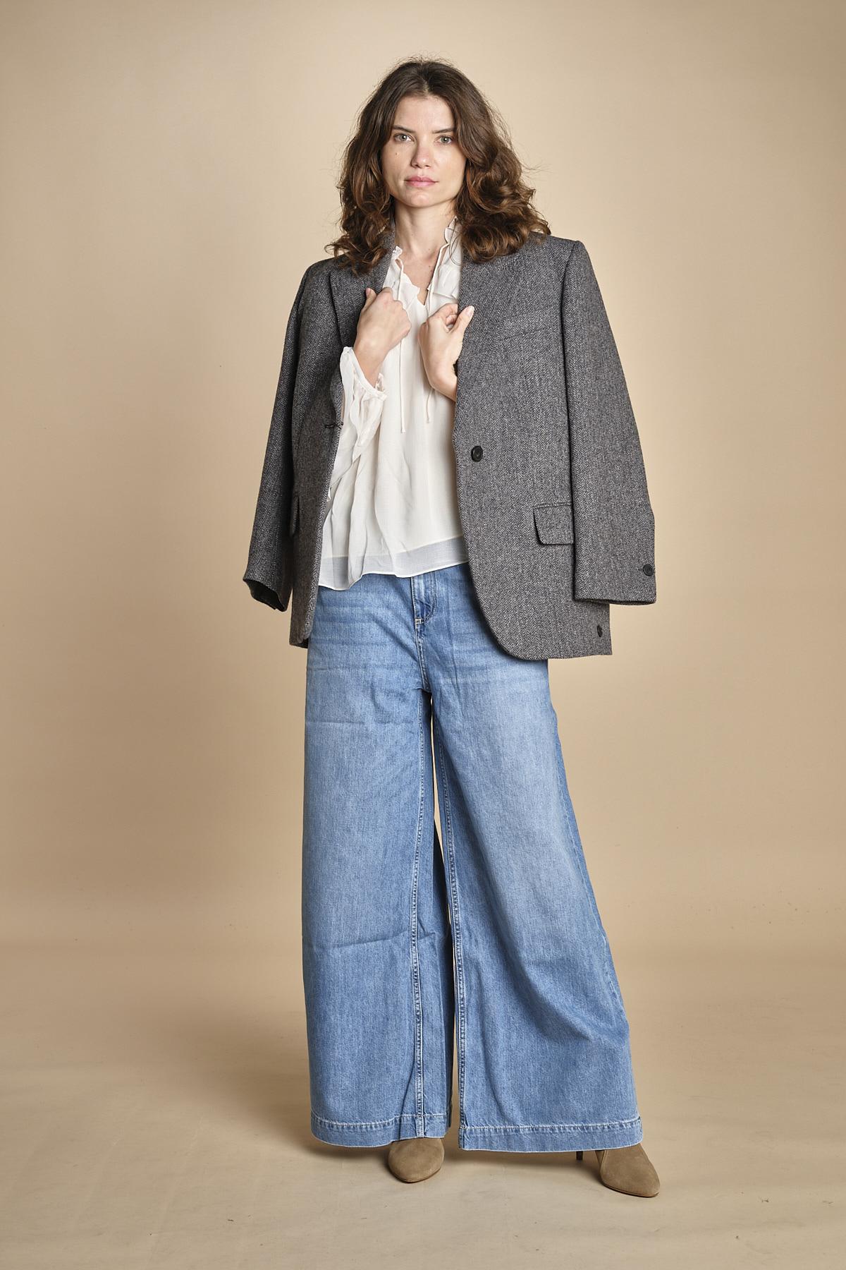 camicia con rouches NILS ECRU ba&sh 