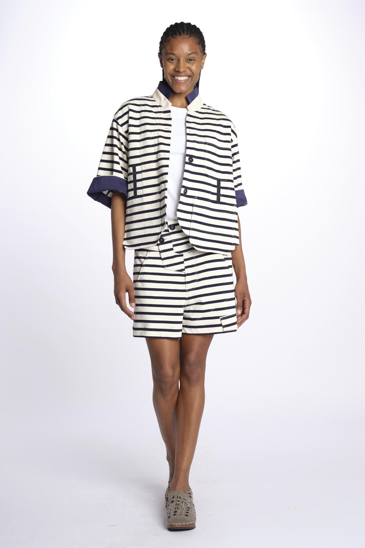Giacca BABY WORK BLAZER jersey righe 10316 105 JERSEY BLUE STRIPES 19 jejia 